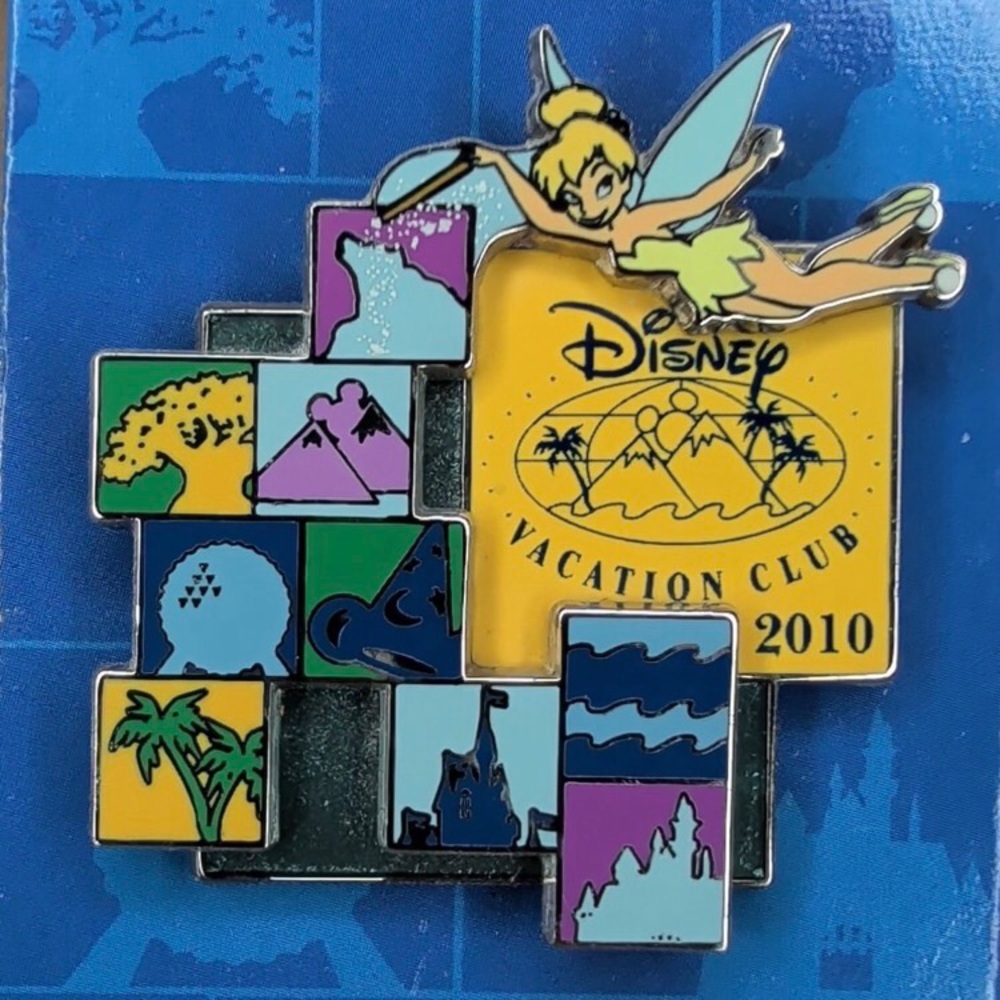 Disney parks DVC Disney Vacation Club Tinker Bell w/ Attractions trading pin LR